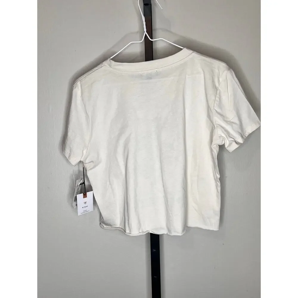 New Originality Reputation Tour Graphic Tee Shirt White Cropped - Picture 2 of 8